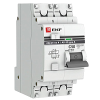 Выключатель автоматический дифференциального тока 2п (1P+N) 50А 30мА тип A АД-32 PROxima EKF DA32-50-30-a-pro – купить по низкой цене. Автоматические выключатели