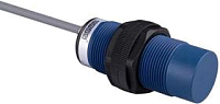 Датчик емкостный (NPN-НО) кабель 2мх3 (расс. сраб. 3-15мм) выступающий пластик 10-30В DC IP65 EMAS SCM30NP1NC2 купить оптом