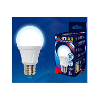 Лампа светодиодная LED-A60 12W/DW/E27/FR PLP01WH Яркая 12Вт грушевидная матовая 6500К холод. бел. E27 (упак. картон) Uniel UL-00002005 купить оптом