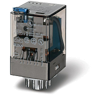 Реле универсальное электромеханич. монтаж в розетку 11-штырьковый разъем 3CO 10А AgNi 48В AC RTI опции: кнопка тест + мех. индикатор FINDER 601380480040 – купить по низкой цене. Низковольтное оборудование