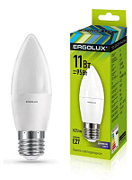 Лампа светодиодная LED-C35-11W-E27-6K Свеча 11Вт E27 6500К 172-265В Ergolux 13623 купить оптом