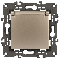 Розетка 1-м СП Эра Elegance 14-2103-04 16А IP20 16AX 250В 2P+E Schuko защ. шторки с крышкой шампань Эра Б0034281 – купить по низкой цене. Низковольтное оборудование