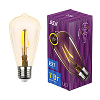 Лампа светодиодная филаментная PREMIUM (FILAMENT) 7Вт ST64 эдисон 2700К тепл. E27 650лм REV 32436 2 купить оптом