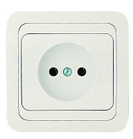 Розетка 1-м СП Mimoza 16А IP20 без заземл. керамика бел./бел. Makel 12002 – купить по низкой цене. Низковольтное оборудование