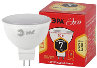 Лампа светодиодная ECO LED MR16-7W-827-GU5.3 MR16 7Вт софит GU5.3 тепл. бел. ЭРА Б0050183 купить оптом