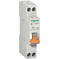 Выключатель автоматический дифференциального тока 2п (1P+N) C 10А 30мА тип AC 4.5кА К АД63 Домовой SchE 12521 – купить по низкой цене. Автоматические выключатели