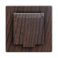 Розетка 1-м СП Афина 16А IP20 с заземл. с крышкой в сборе венге Universal A0029-V – купить по низкой цене. Низковольтное оборудование