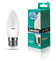 Лампа светодиодная LED7-C35/845/E27 7Вт свеча 4500К бел. E27 560лм 220В Camelion 12078 купить оптом