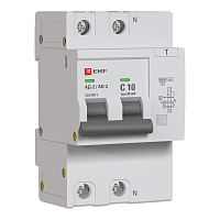 Выключатель автоматический дифференциального тока C 10А  30мА тип AC 6кА АД-2 (электрон.) защита 270В PROxima EKF DA2-6-10-30-pro – купить по низкой цене. Автоматические выключатели
