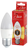 Лампа светодиодная ECO LED B35-8W-827-E27 ЭРА Б0030020 купить оптом