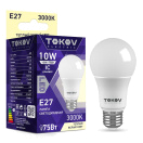 Лампа светодиодная 10Вт А60 3000К Е27 176-264В TOKOV ELECTRIC TKE-A60-E27-10-3K купить оптом