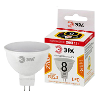 Лампа светодиодная STD LED MR16-8W-12V-827-GU5.3 MR16 8Вт софит GU5.3 тепл. бел. 12В ЭРА Б0049093 купить оптом