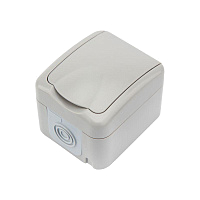 Розетка 1-м ОП Mini OG IP54 с заземл. керамика сер. Kranz KR-78-0815 – купить по низкой цене. Низковольтное оборудование