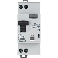 Выключатель автоматический дифференциального тока 2п (1P+N) C 25А 30мА тип AC 6кА RX3 Leg 419401 – купить по низкой цене. Автоматические выключатели