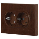 Розетка Accent 6-205-10 2X2P+E Schuko 16А-250В IP20 СУ AL/CU венге Intro Б0063502 – купить по низкой цене. Низковольтное оборудование