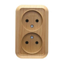 Розетка 2-м ОП 16А IP20 без заземл. дуб Makel 45317 – купить по низкой цене. Низковольтное оборудование