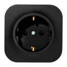 Розетка 1-м ОП Quteo 16А IP20 250В 2P+E с заземл. защ. шторки черн. матов. Leg 782476 – купить по низкой цене. Низковольтное оборудование