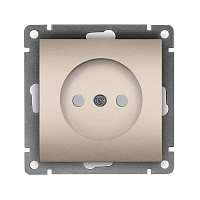 Розетка 1-м СП Афина 16А IP20 без заземл. защ. шторки механизм шампань Universal A0047-Br – купить по низкой цене. Низковольтное оборудование