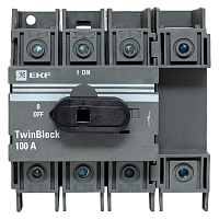 Рубильник 4п 100А с рукояткой управления для прямой установки TwinBlock EKF tb-100-4p-f – купить по низкой цене. Низковольтное оборудование