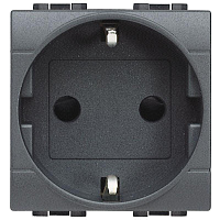 Розетка 1-м СП 2мод. LivingLight 16А IP20 2P+E безвинт. клеммы антрацит Leg BTC L4141AN – купить по низкой цене. Низковольтное оборудование