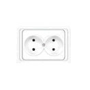 Розетка 2-м СП Валери 16А IP20 без заземл. бел. UNIVersal В0102 – купить по низкой цене. Низковольтное оборудование