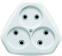 Розетка 3-м СП РС10-394 10А IP20 бел. Кунцево 5928 – купить по низкой цене. Низковольтное оборудование