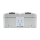 Блок розеток 2-м ОП Mini OG IP54 горизонт. с заземл. сер. Kranz KR-78-0806 – купить по низкой цене. Низковольтное оборудование