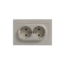 Розетка 2-м СП AtlasDesign 16А IP20 с заземл. в сборе беж. SE ATN000224 – купить по низкой цене. Низковольтное оборудование