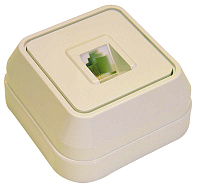 Розетка телефонная 1-м ОП 16А IP20 крем. Makel 45214 – купить по низкой цене. Низковольтное оборудование