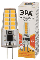 Лампа светодиодная LED-JC-2.5W-220V-SLC-827-G4 JC 2.5Вт капсула G4 тепл. бел. 220В ЭРА Б0049091 купить оптом