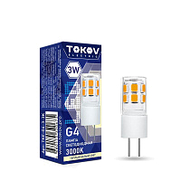 Лампа светодиодная 3Вт Capsule 3000К G4 220-240В TOKOV ELECTRIC TKE-G4-3-3K купить оптом