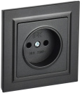Розетка СП BRITE РСР10-1-0-БрЧ 10А в сборе без заземл. без защ. шторок черн. IEK BR-R10-10-K02-F – купить по низкой цене. Низковольтное оборудование