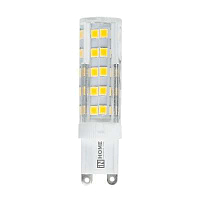 Лампа светодиодная LED-JCD-VC 5Вт капсульная прозрачная 4000К нейтр. бел. G9 450лм 230В IN HOME 4690612019895 купить оптом