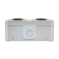 Блок розеток 2-м ОП Mini OG IP54 горизонт. с заземл. сер. Kranz KR-78-0806 – купить по низкой цене. Низковольтное оборудование