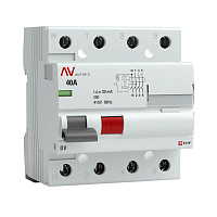 Выключатель дифференциального тока (УЗО) 4п 40А 30мА тип A DV AVERES EKF rccb-4-40-30-a-av – купить по низкой цене. Дифференциальные автоматы