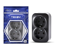 Розетка 2-м ОП Frea 16А IP20 250В с заземл. АБС-пластик карбон TOKOV ELECTRIC TKE-FR-R2Z-C14 – купить по низкой цене. Низковольтное оборудование