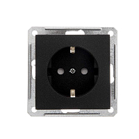 Розетка 1-м СП W59 16А IP20 с заземл. защ. шторки механизм черн. бархат SE RS16-152-6-86 – купить по низкой цене. Низковольтное оборудование