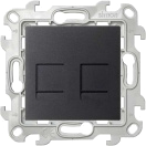 Розетка компьютерная 2-м СП Simon 24 RJ45 кат.5E UTP IP20 механизм графит Simon 2450593-038 – купить по низкой цене. Низковольтное оборудование