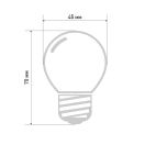 Лампа светодиодная 1Вт шар d45 5LED тепл. бел. E27 Neon-Night 405-116 купить оптом