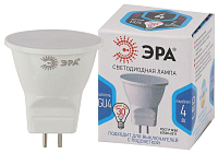 Лампа светодиодная LED MR11-4W-4000K-GU4 4Вт MR11 софит 4000К нейтр. бел. GU4 Эра Б0049066 купить оптом