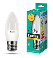 Лампа светодиодная LEDRB/5-C35/830/E27 5Вт 220В LED-M C37 3000К E27 Camelion 15051 купить оптом