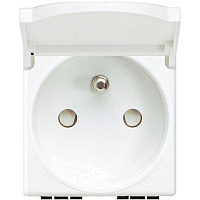 Розетка 1-м СП 2мод. 16А IP20 250В 2P+E с заземл. с крышкой бел. Leg BTC N4145 – купить по низкой цене. Низковольтное оборудование