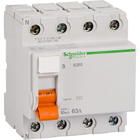 Выключатель дифференциального тока (УЗО) 4п 63А 30мА тип AC ВД63 Домовой SchE 11466 – купить по низкой цене. Дифференциальные автоматы