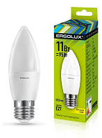 Лампа светодиодная LED-C35-11W-E27-3K 11Вт свеча 3000К тепл. бел. E27 180-240В Ergolux 13621 купить оптом