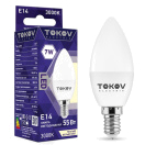 Лампа светодиодная 7Вт С37 3000К Е14 176-264В TOKOV ELECTRIC TKE-C37-E14-7-3K купить оптом