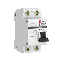 Выключатель автоматический дифференциального тока 2п (1P+N) C 50А 30мА тип AC 4.5кА АД-12 Basic EKF DA12-50-30-bas – купить по низкой цене. Автоматические выключатели