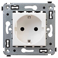 Розетка 1-м СП 2мод. Avanti "Белое облако" 16А IP20 2P+E защ. шторки бел. DKC 4400003 – купить по низкой цене. Низковольтное оборудование