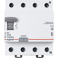 Выключатель дифференциального тока (УЗО) 4п 25А 300мА тип AC RX3 Leg 402070 – купить по низкой цене. Дифференциальные автоматы