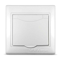 Розетка 1-м СП Севиль 16А IP20 с заземл. с крышкой бел. UNIVersal С0029 – купить по низкой цене. Низковольтное оборудование