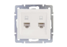 Розетка компьютерная 2-м Rain RJ45 механизм бел. LEZARD 703-0288-141 – купить по низкой цене. Низковольтное оборудование